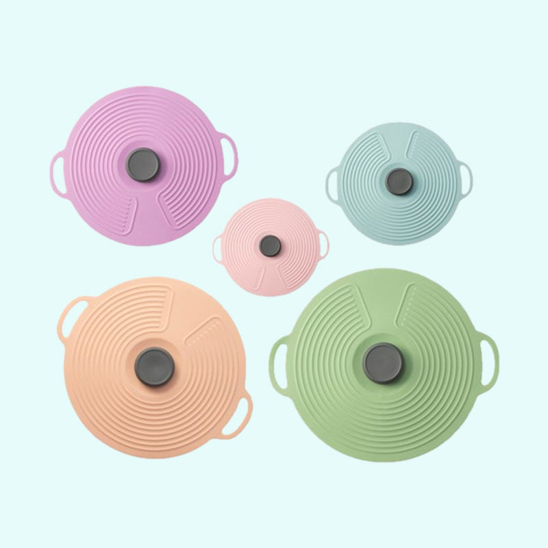 🔥Superdeal! 50% Rabatt! – Silikonlock för Färsk Mat – Återanvändbart & Tätslutande för Alla Skålar!