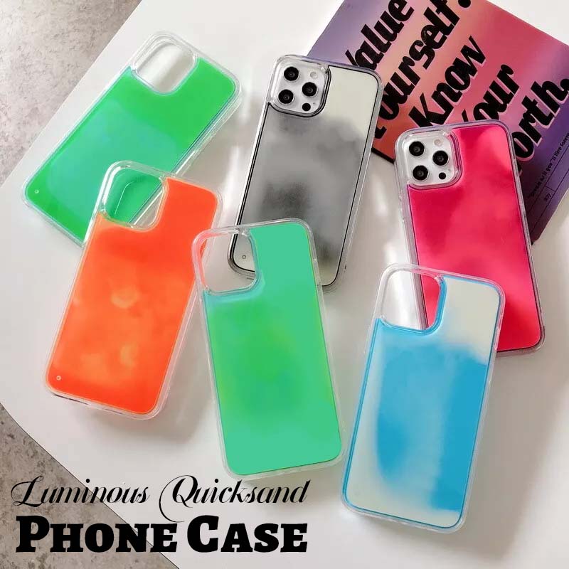 Ljusglödande kvicksandsmobilfodral