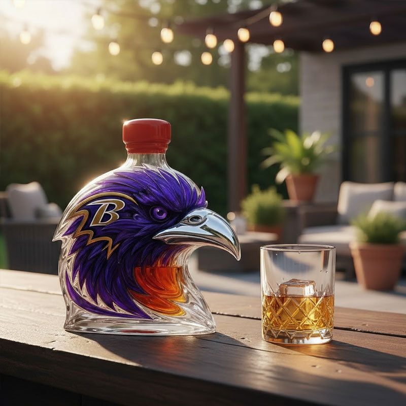 Kråkeformad vinflaska