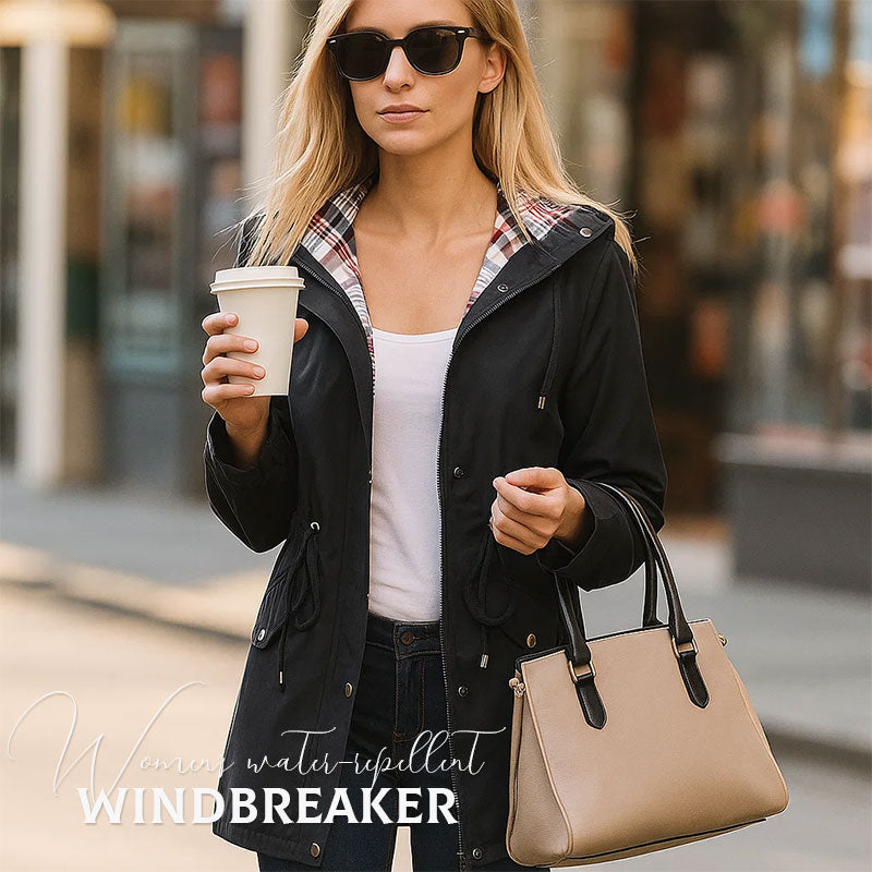 🧥Ny vattenavvisande trenchcoat för damer – Högkvalitativ gränsöverskridande damkonfektion med rutigt foder✨