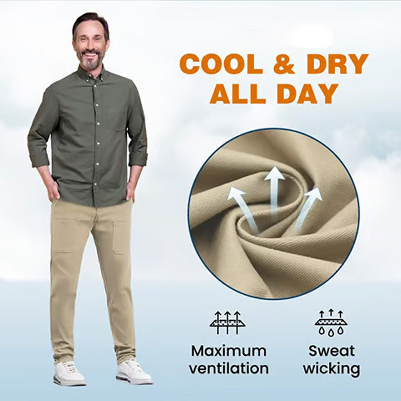 🔥 49% RABATT🥰 MultiPants – Slitstarka cargobyxor med hög stretch och flera fickor!
