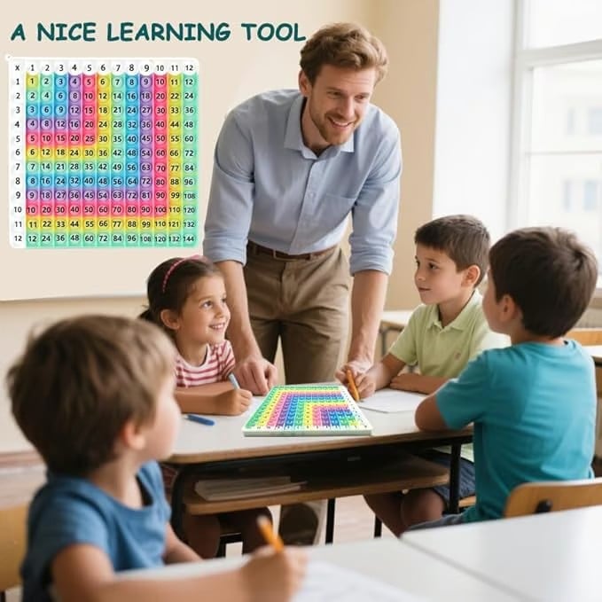 🎯12x12 multiplikationstabellen brädspel – Bärbar matteövnings- och lärandeleksak för barn
