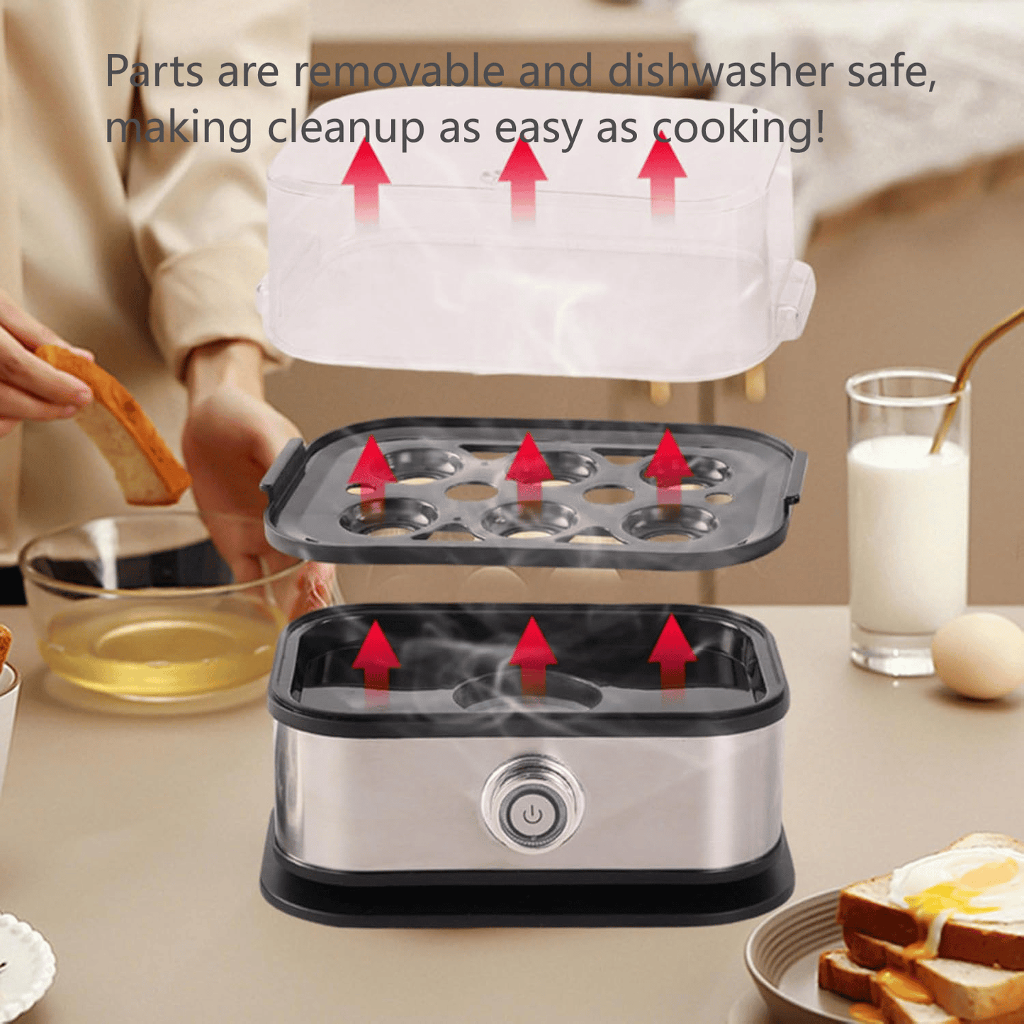 🔥 39% RABATT – Elektrisk Äggkokare för Smidiga Frukostar! 🍳✨