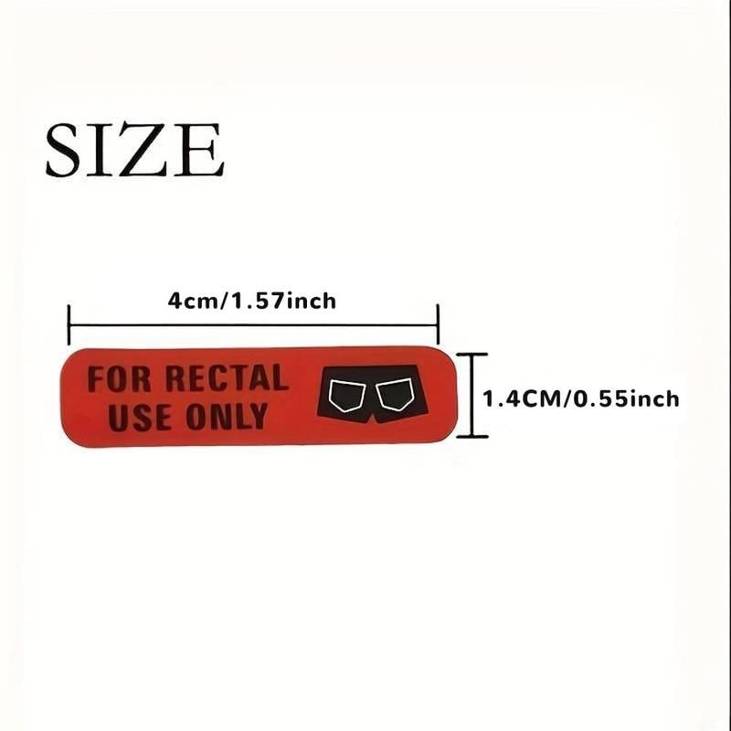Rektal Använd Endast Klistermärke