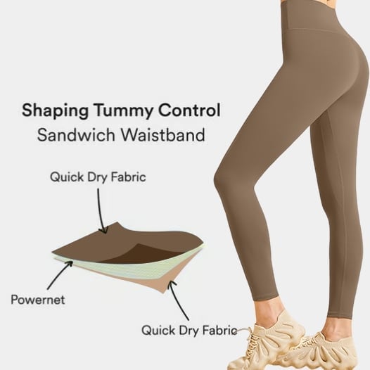 📢 Exklusiv Blixtrea – 49% RABATT!🔥 Högmidjade Träningsleggings med Tummy Control