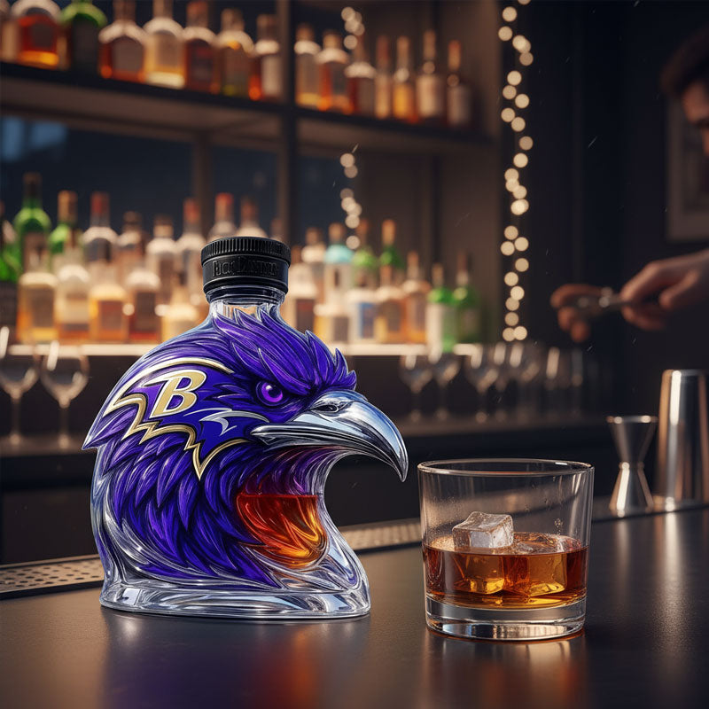 Kråkeformad vinflaska