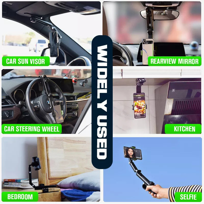🔥Superdeal! 36% Rabatt! – Roterbar & Utdragbar Mobilhållare för Bil