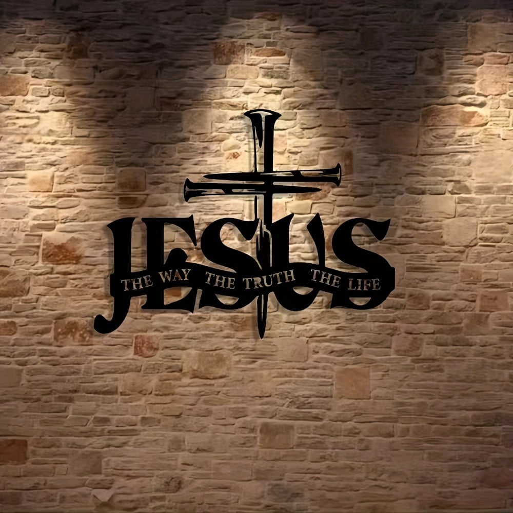 (🎁Sista dagen 49 % rabatt)🔥Jesus & Cross Design Wall Art - ⌛Begränsad handgjord serie