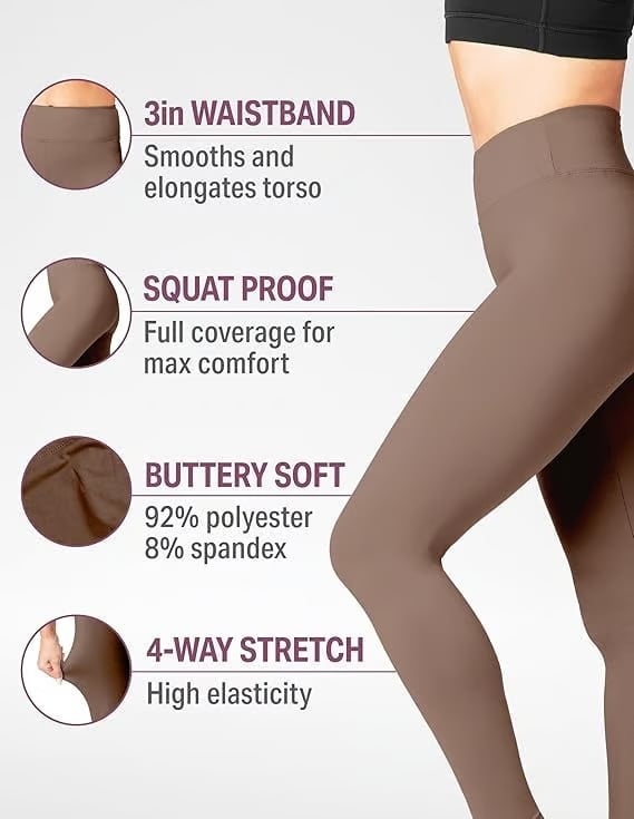 📢 Exklusiv Blixtrea – 49% RABATT!🔥 Högmidjade Träningsleggings med Tummy Control