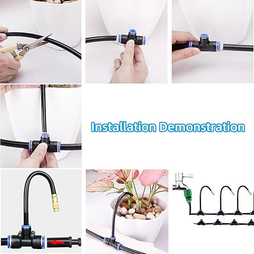 🔥Superdeal! 40% Rabatt! – 360° Bågböjt Automatisk Bevattningssystem – Effektiv Vattning för Hela Trädgården