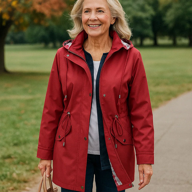 🧥Ny vattenavvisande trenchcoat för damer – Högkvalitativ gränsöverskridande damkonfektion med rutigt foder✨