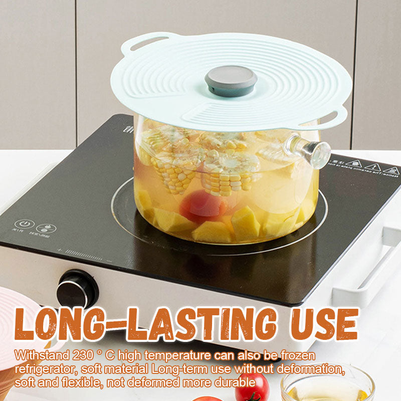 🔥Superdeal! 50% Rabatt! – Silikonlock för Färsk Mat – Återanvändbart & Tätslutande för Alla Skålar!