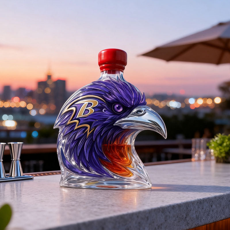 Kråkeformad vinflaska