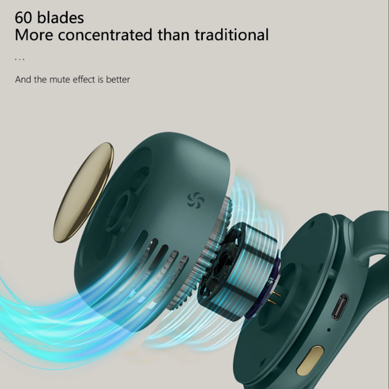 Midje-hängande liten fläkt