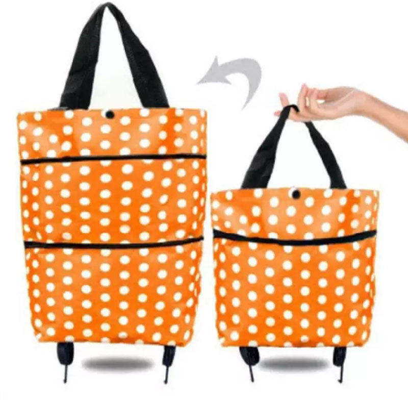 🔥 49% Rabatt! Hopfällbar Shoppingväska med Hjul
