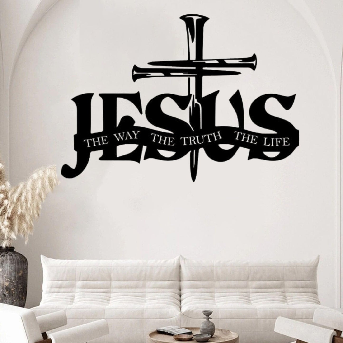 (🎁Sista dagen 49 % rabatt)🔥Jesus & Cross Design Wall Art - ⌛Begränsad handgjord serie