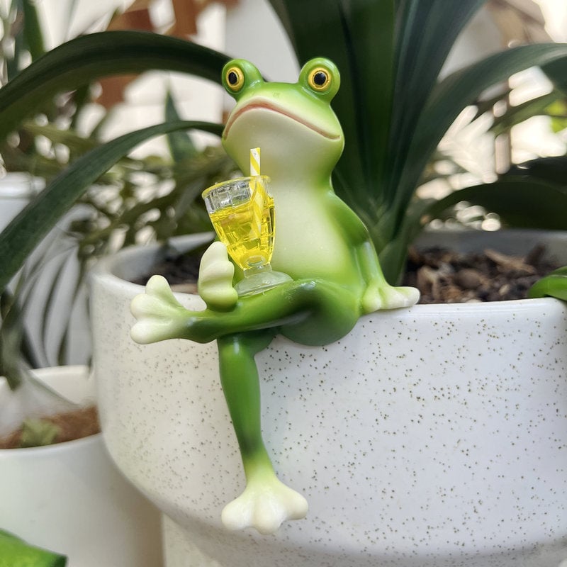 🔥 50% Rabatt! Den Sötaste Grodan i Din Kruka – Ge Växterna Lite Personlighet!