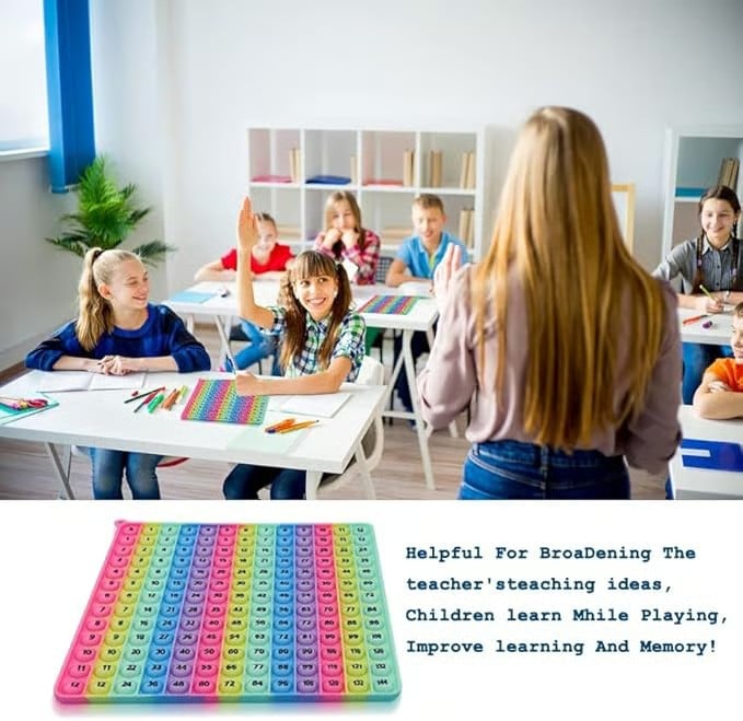 🎯12x12 multiplikationstabellen brädspel – Bärbar matteövnings- och lärandeleksak för barn