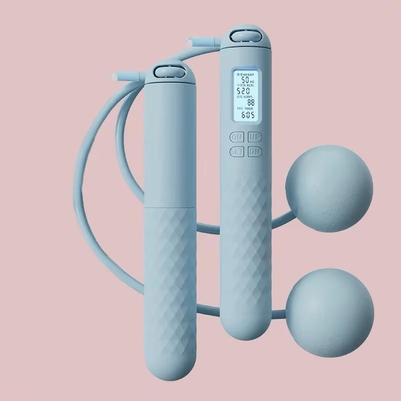 Hoppa rep med räknare, trådlöst hopp rep, smart viktade hopp rep