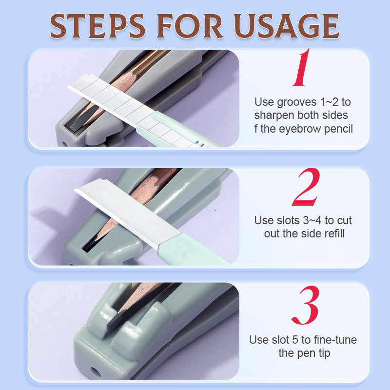 🔥Superdeal! 40% Rabatt! – Ögonbrynspennvässare Set – Perfekta Bryn Varje Gång!