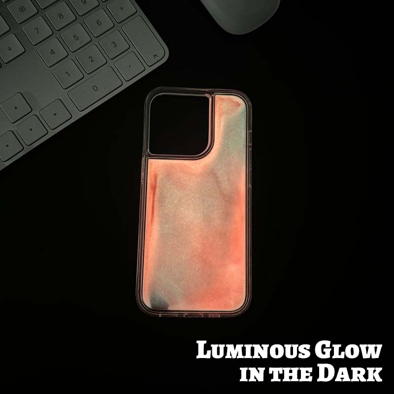 Ljusglödande kvicksandsmobilfodral