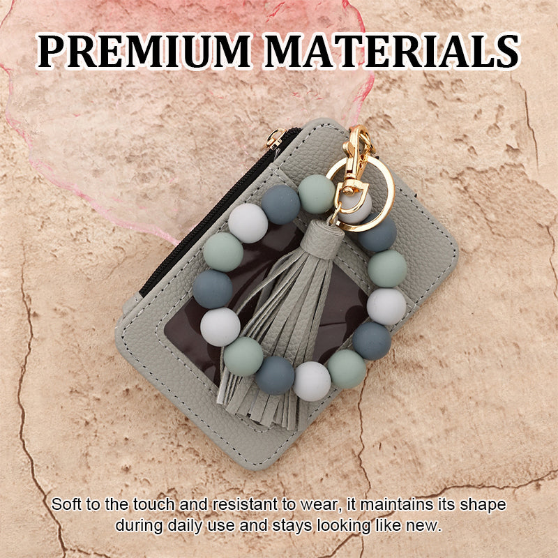 Pärlplånbok i läder