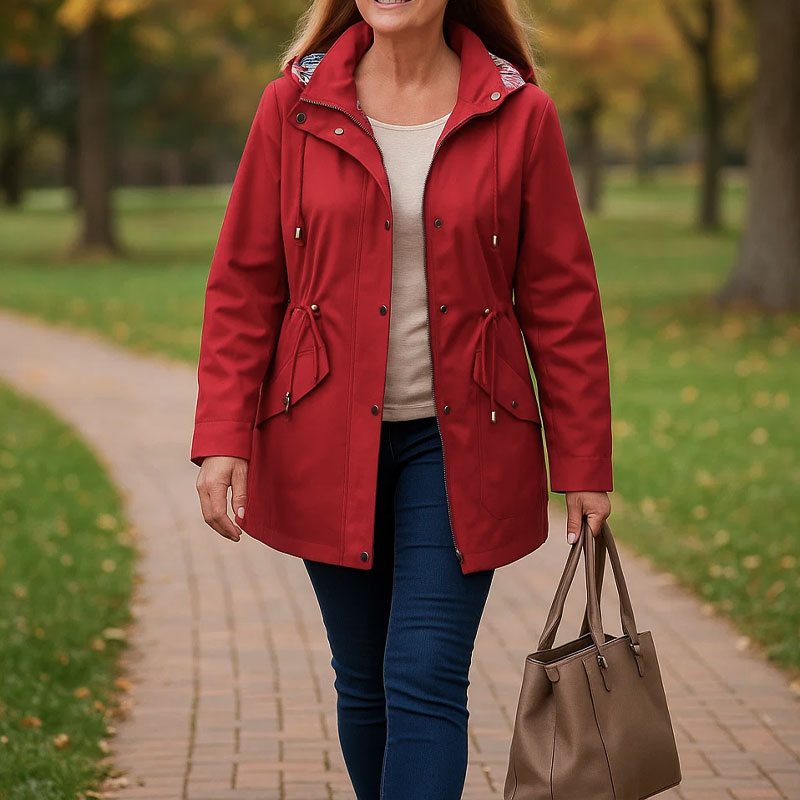 🧥Ny vattenavvisande trenchcoat för damer – Högkvalitativ gränsöverskridande damkonfektion med rutigt foder✨