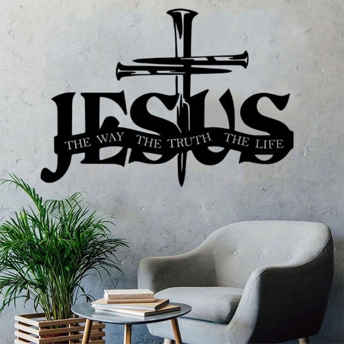 (🎁Sista dagen 49 % rabatt)🔥Jesus & Cross Design Wall Art - ⌛Begränsad handgjord serie