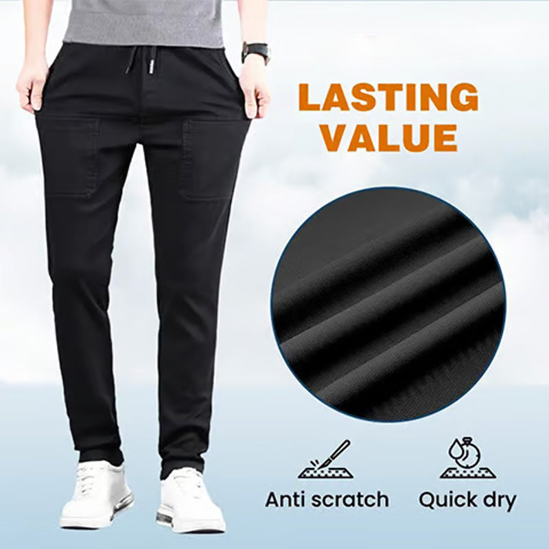 🔥 49% RABATT🥰 MultiPants – Slitstarka cargobyxor med hög stretch och flera fickor!
