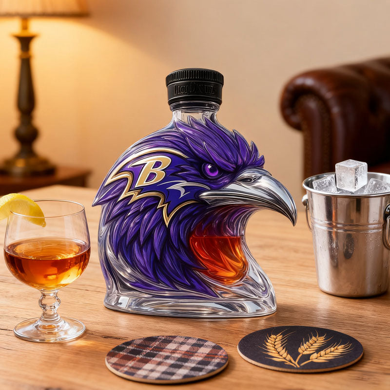 Kråkeformad vinflaska