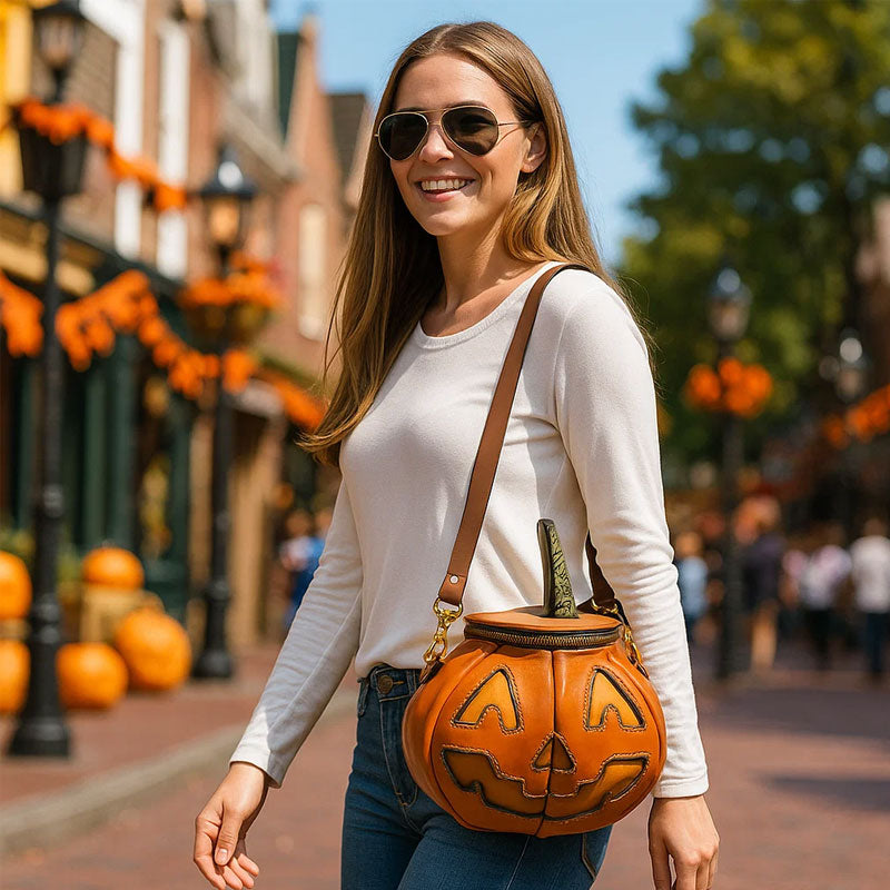 🎃 Pumpa Amulettväska — En liten skiva av halloweenmagisk 🕸️