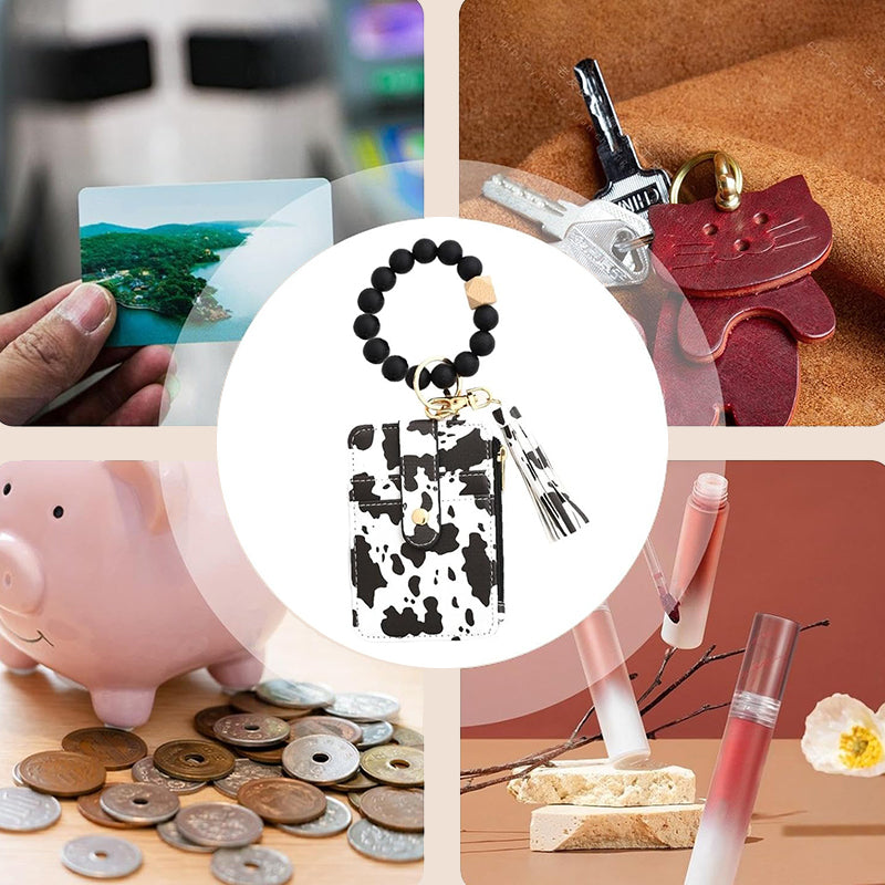 Pärlplånbok i läder