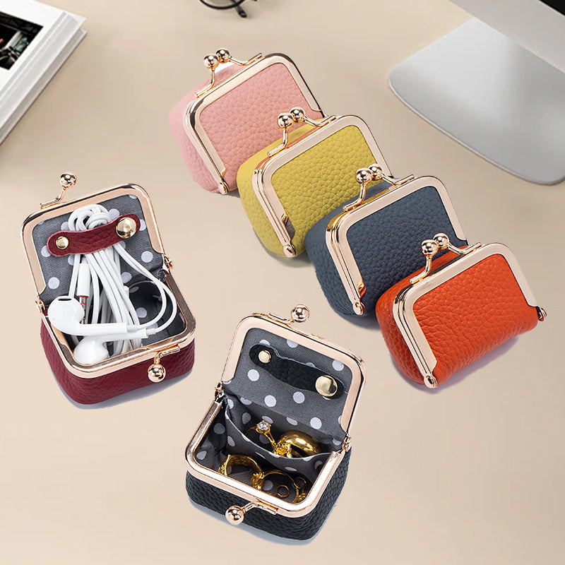 🔥Superdeal! 40% Rabatt! – Nyhet! Äkta Läder Mini Smyckeskrin – Lyxig & Kompakt Förvaring