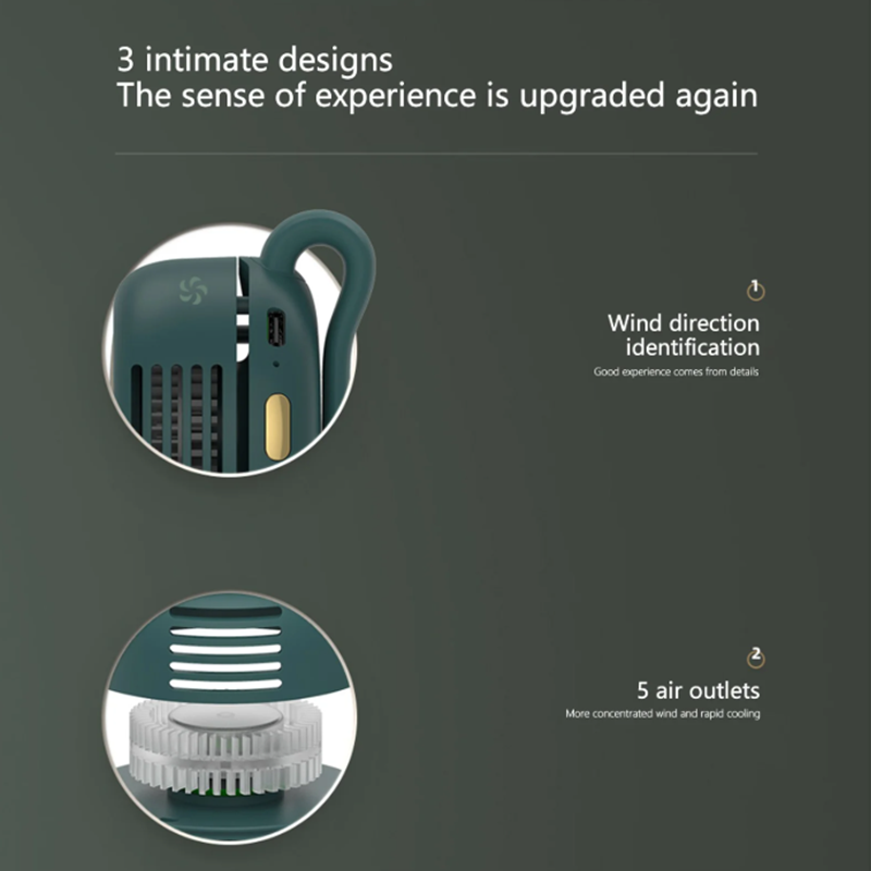 Midje-hängande liten fläkt