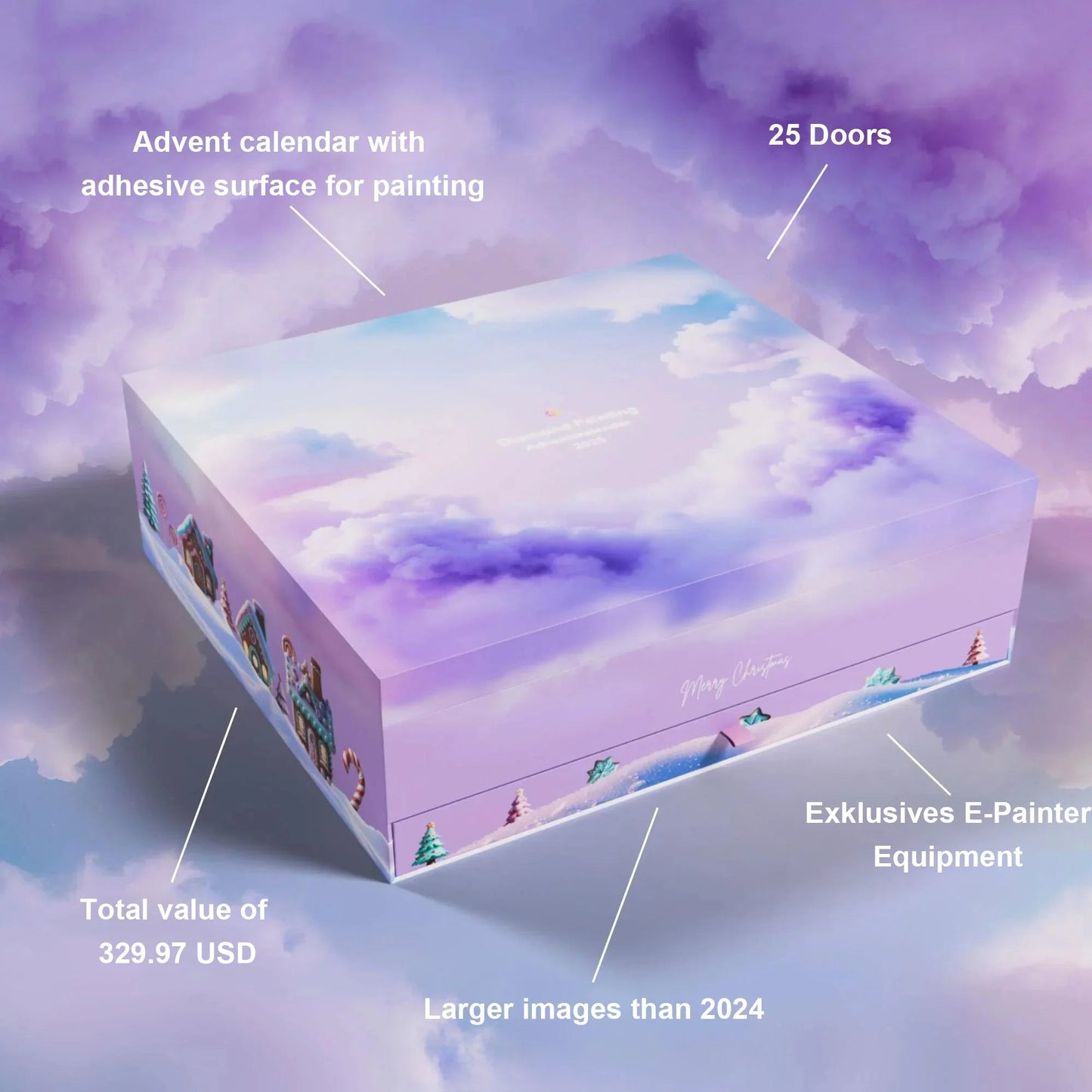 💎🎄2025 XXL diamantmålningsadventskalender - ✨Limiterad upplaga
