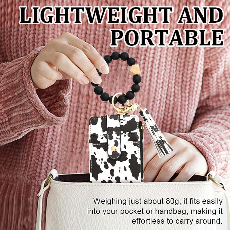 Pärlplånbok i läder