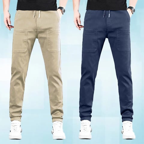 🔥 HET REA – 49% RABATT! 🥰 MultiPants – Högstretchiga och Slitstarka Cargo-byxor med Flera Fickor