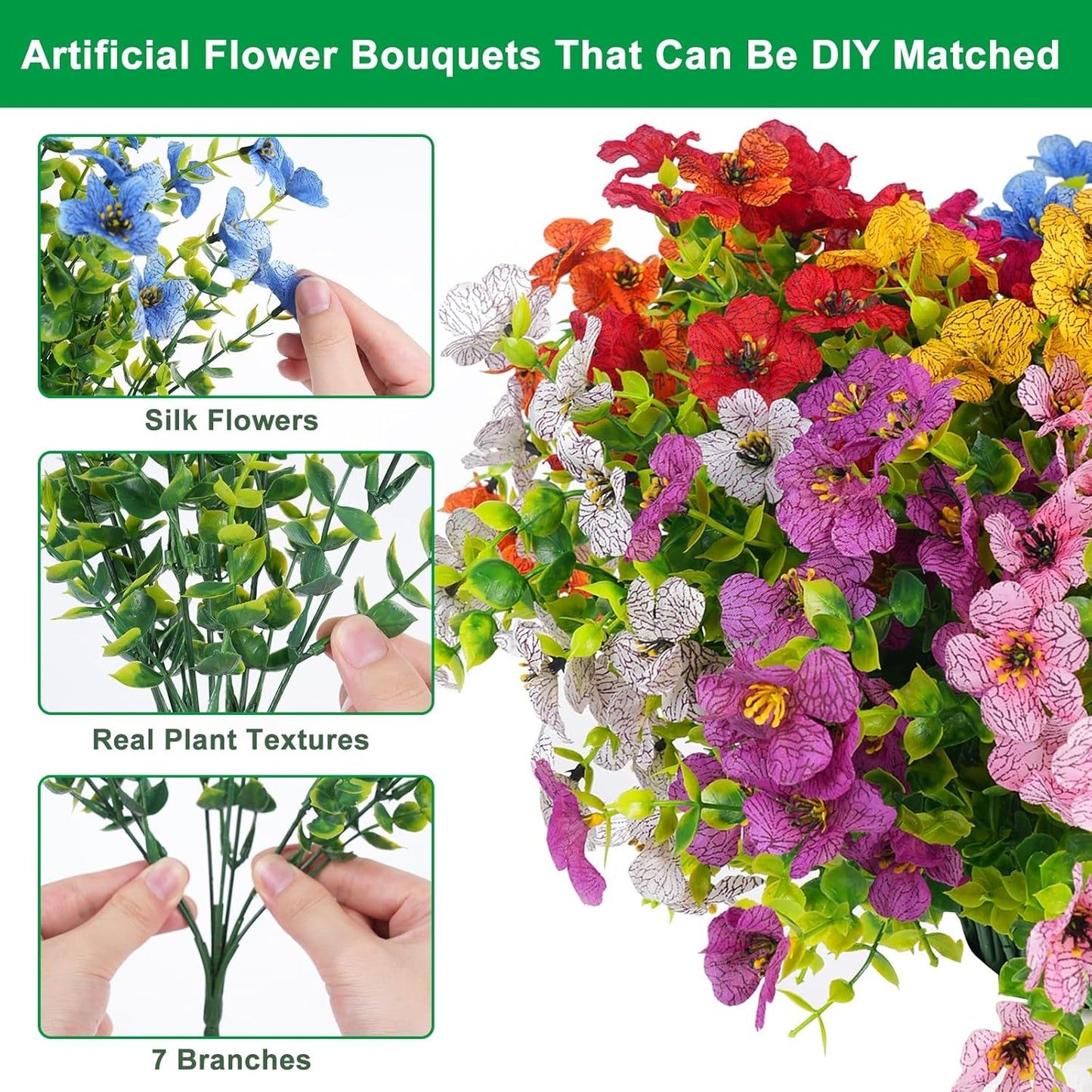 ✨Denna veckas specialpris 29 kr💥Livfulla UV-beständiga artificiella blommor🌺