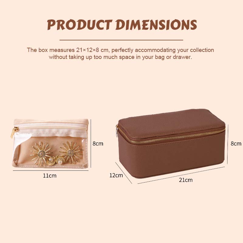 🔥Superdeal! 50% Rabatt! – Resesmyckeskrin med Små Fack