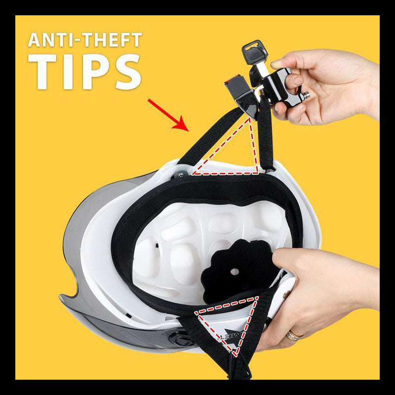 🔥Superdeal! Köp 2 få 1 gratisc! – Hjälmlås mot Stöld