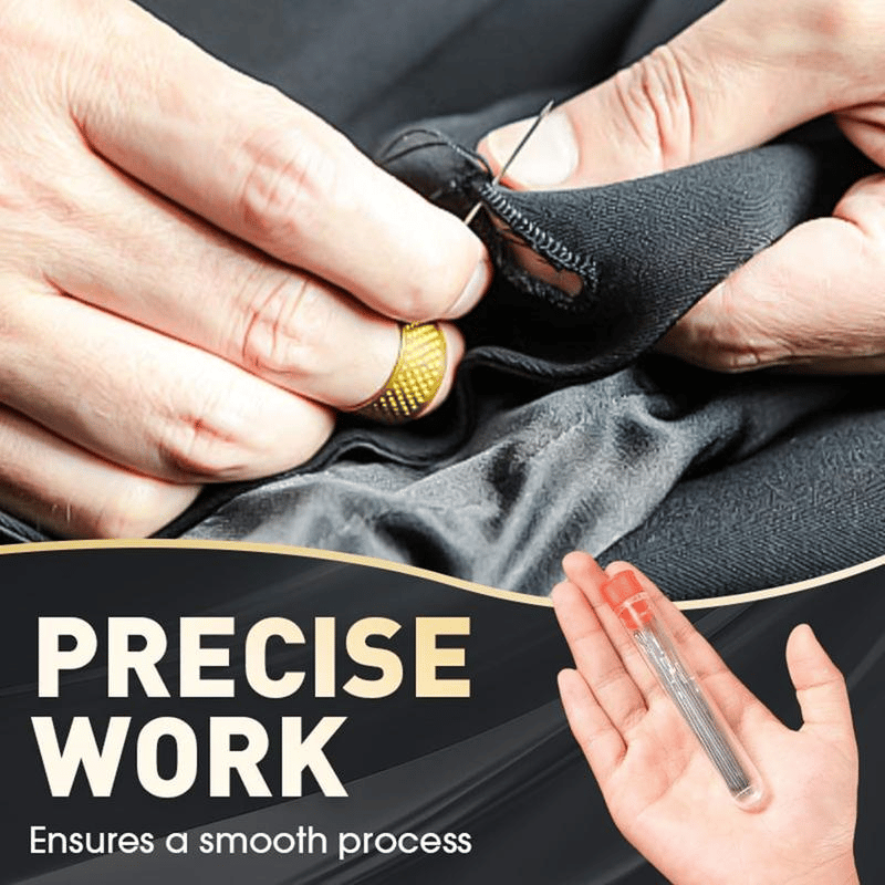 [34-pack Stålstöd med Stora Ögon] Långa och Tunna Handgjorda Quilting- och Sömnstöd för DIY-Sömningsprojekt