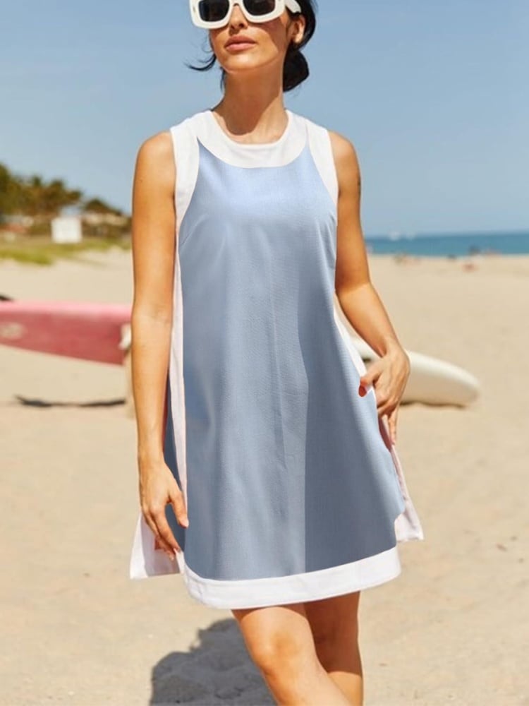 🔥Superdeal! 49% Rabatt! – 2-delat Set för Kvinnor – Färgglatt, Bekvämt & Perfekt för Sommaren! Med Fickor!