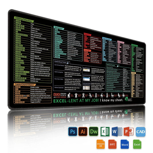 🔥 Superdeal 49% RABATT – Excel Fusklapp som Skrivbordsunderlägg 🧠💻