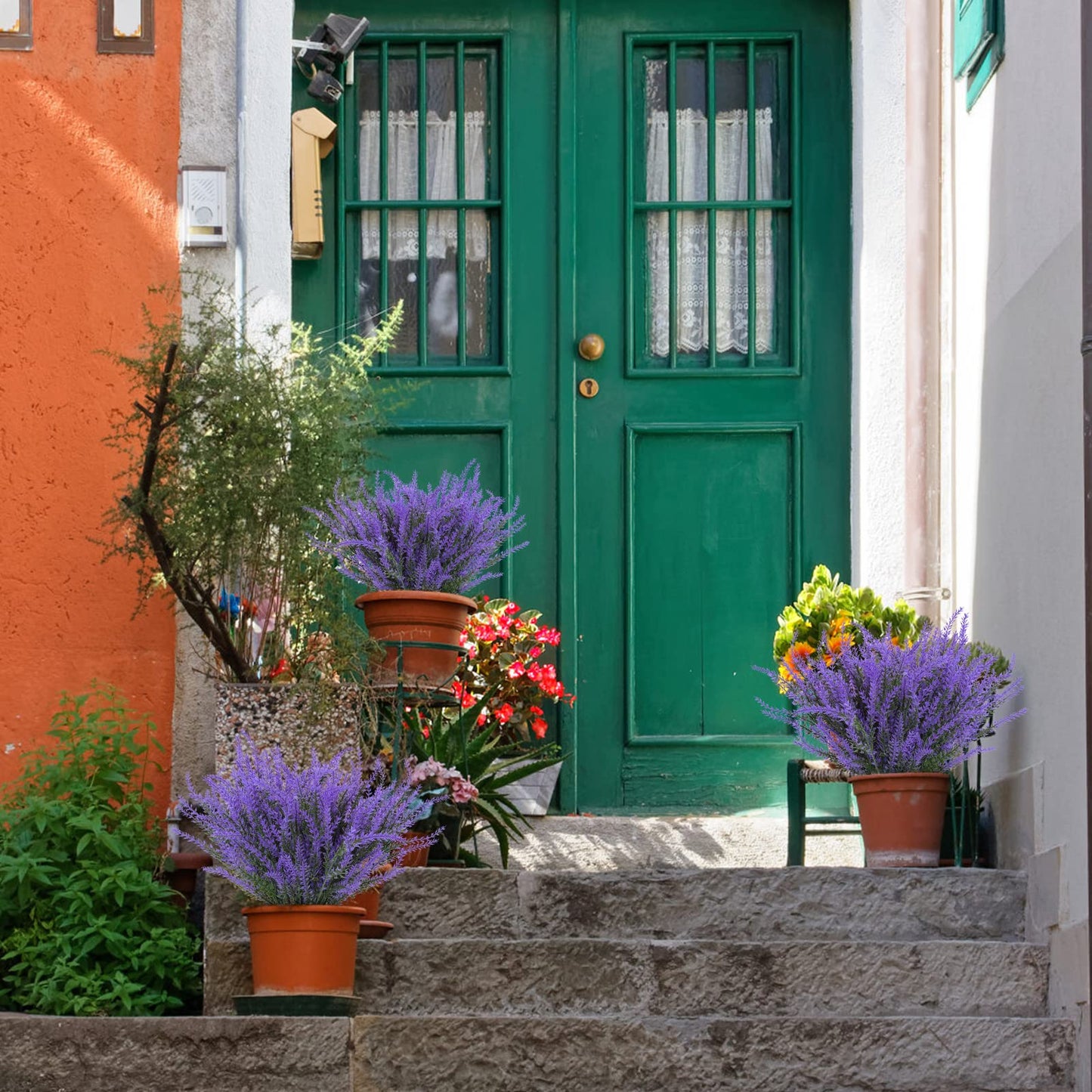 🍁Höstens konstgjorda blommor – heta fynd 🌻Utomhus konstgjorda lavendelblommor