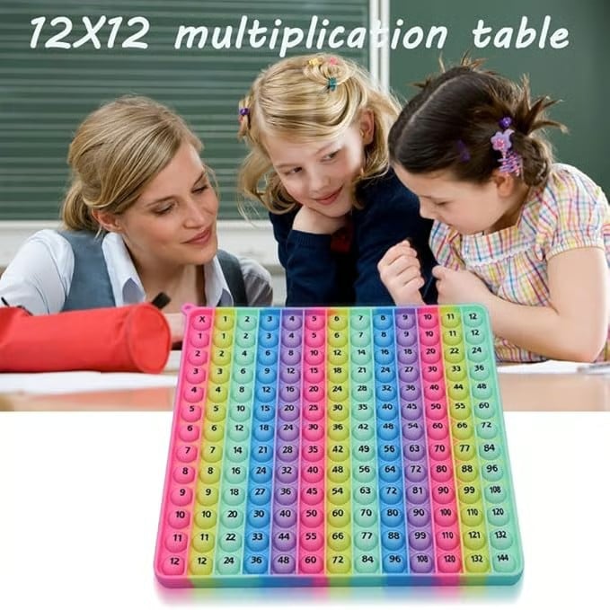 🎯12x12 multiplikationstabellen brädspel – Bärbar matteövnings- och lärandeleksak för barn