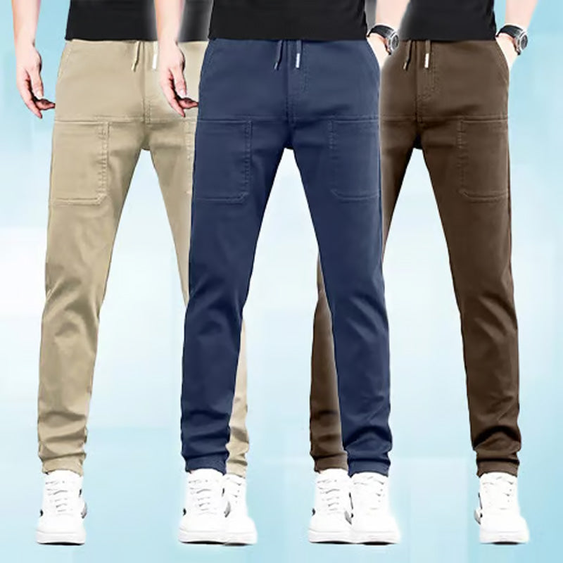 🔥 49% RABATT🥰 MultiPants – Slitstarka cargobyxor med hög stretch och flera fickor!