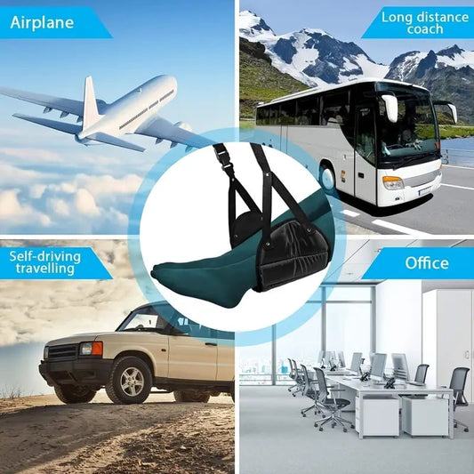 🔥Superdeal! 29% Rabatt! – Minnesskum Fotstöd för Flyg – Ergonomisk, Justerbar & Superbekväm
