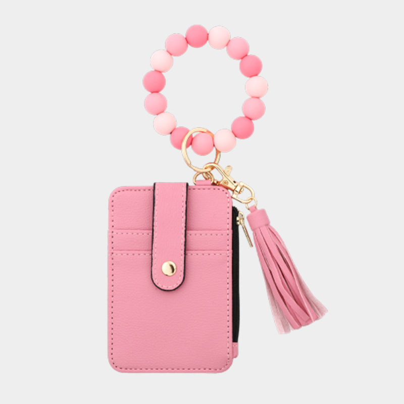 Pärlplånbok i läder