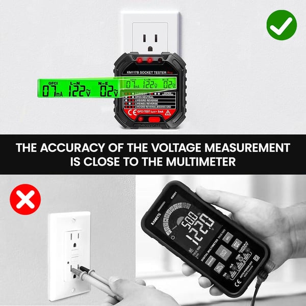 🔥 49% RABATT – Uttagsdetektor med LCD-skärm