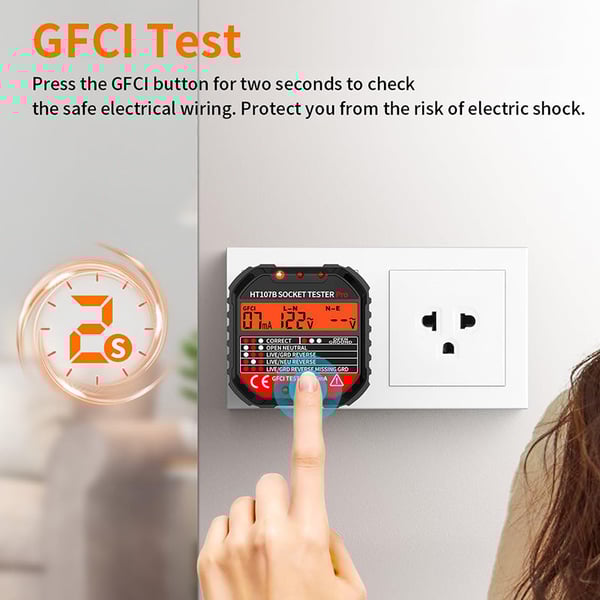 🔥 49% RABATT – Uttagsdetektor med LCD-skärm